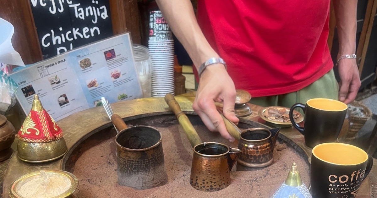 フェズの旧市街のスパイスコーヒーやさん